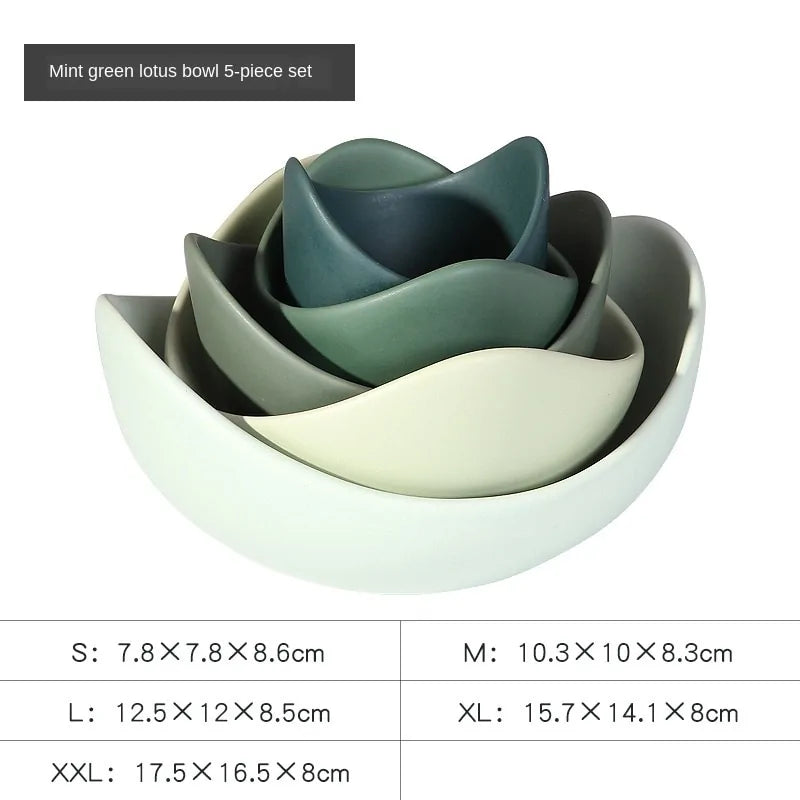 Unique Lotus Ceramic Set