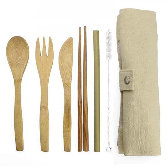 Bamboo Cutlery Set - Shop Faecrafts