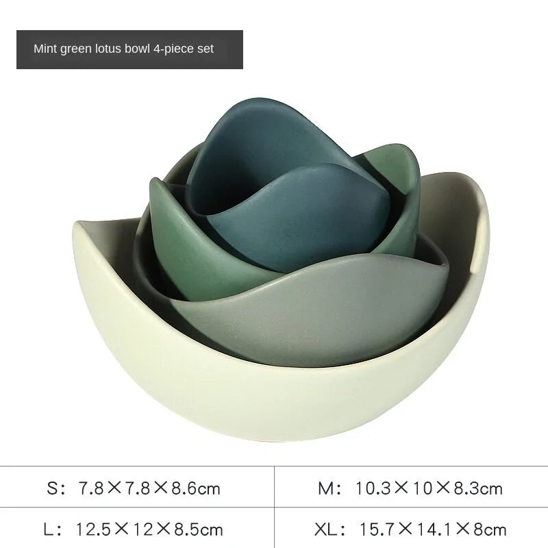 Unique Lotus Ceramic Set