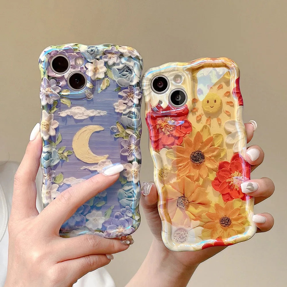 Oil Painting Flower Case