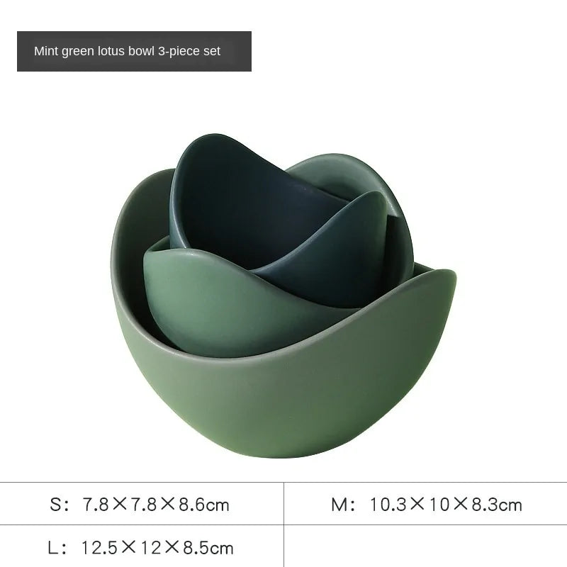Unique Lotus Ceramic Set