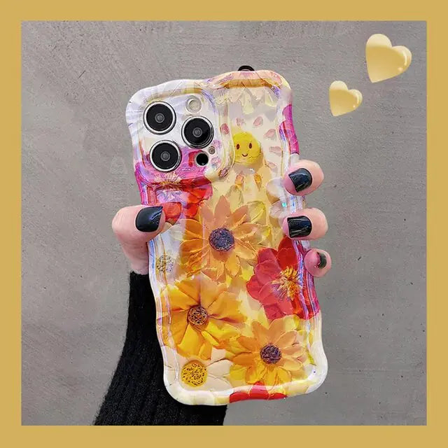 Oil Painting Flower Case