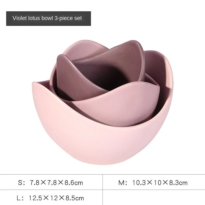 Unique Lotus Ceramic Set