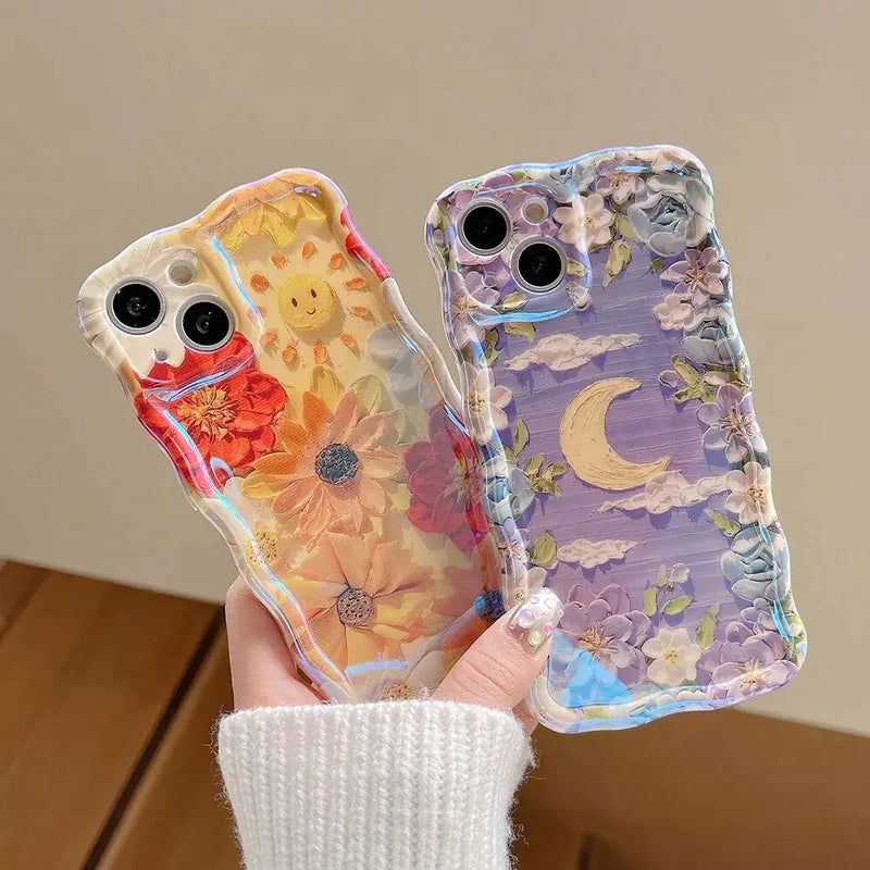 Oil Painting Flower Case